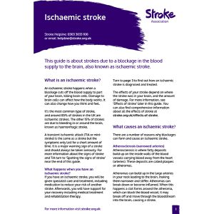 Ichaemic stroke